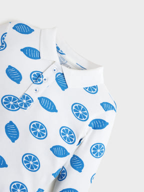Boys Citrus Print Shirt & Denim Set