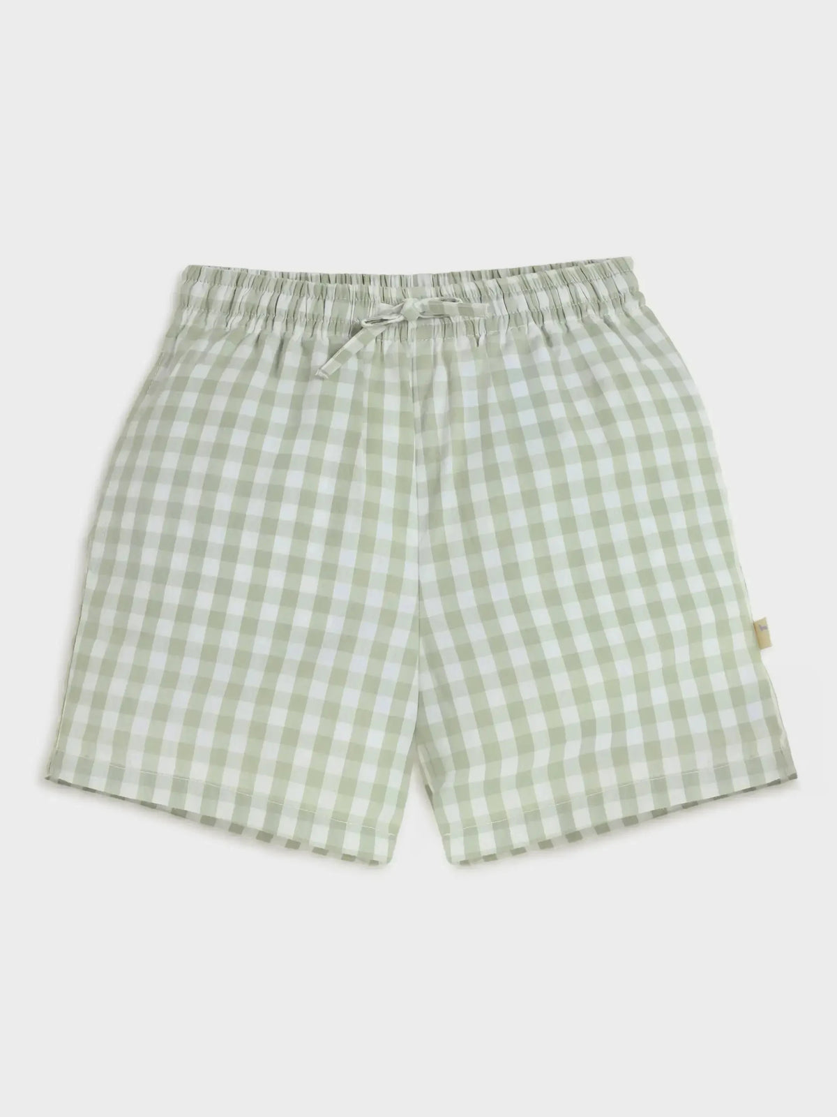 Checkered Green Shorts