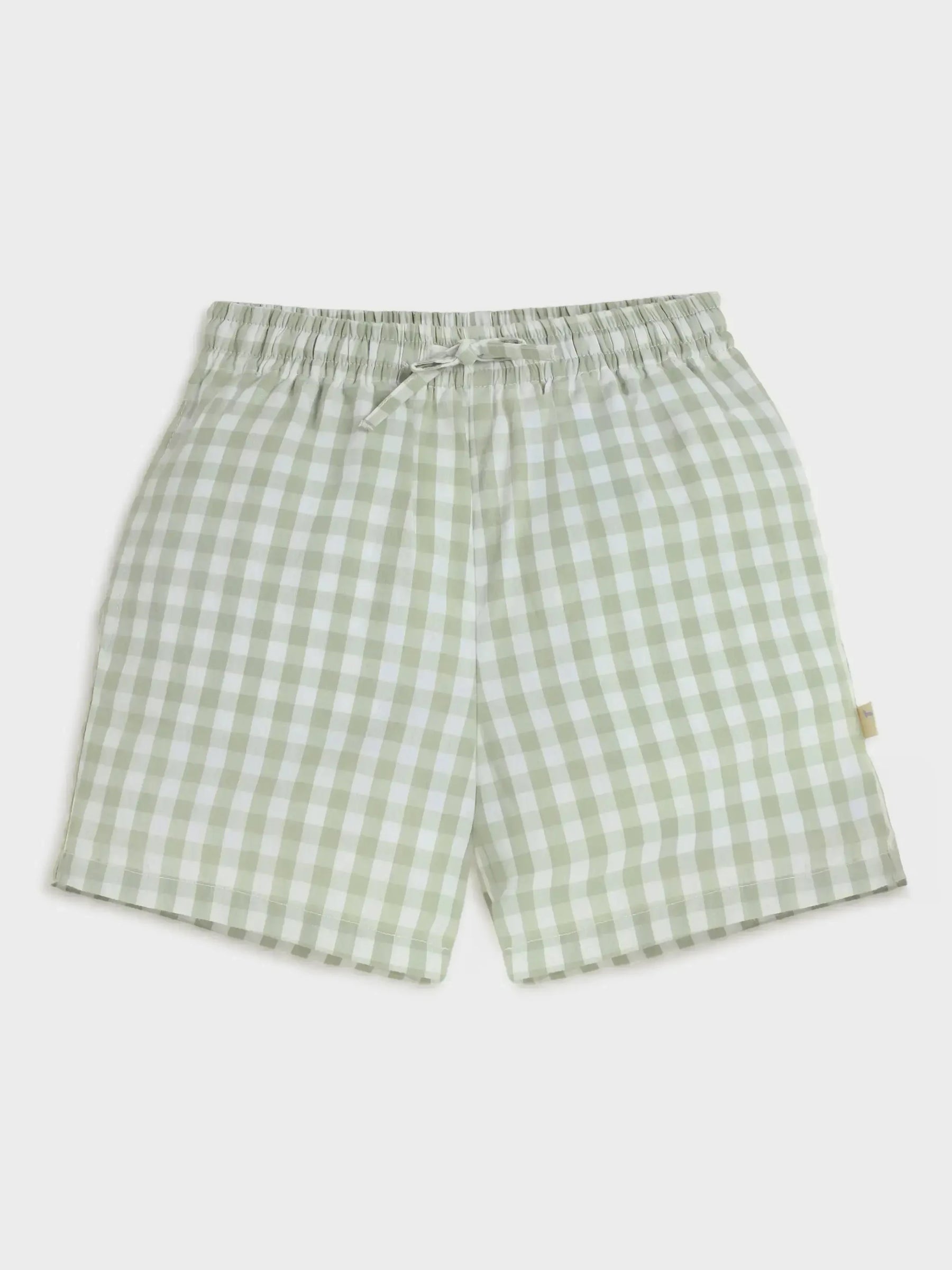 Checkered Green Shorts