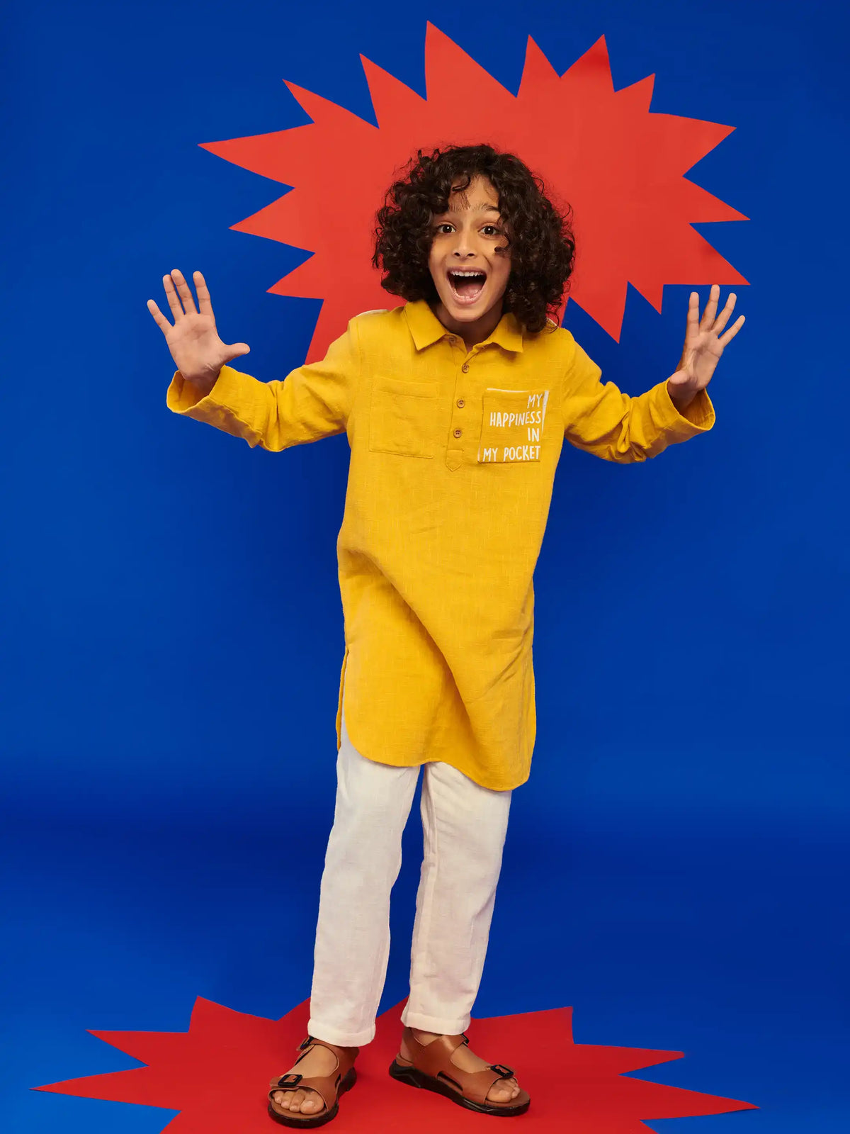 Happiness In Pocket Kurta Set Somersault