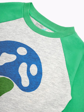 Boys Graphic Raglan Top & Jogger Set