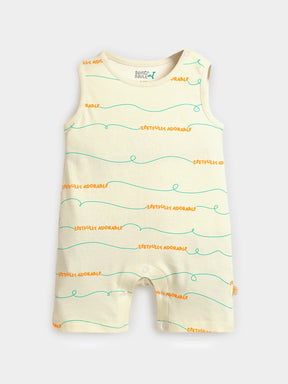 Zestfully Adorable Printed Cotton Romper