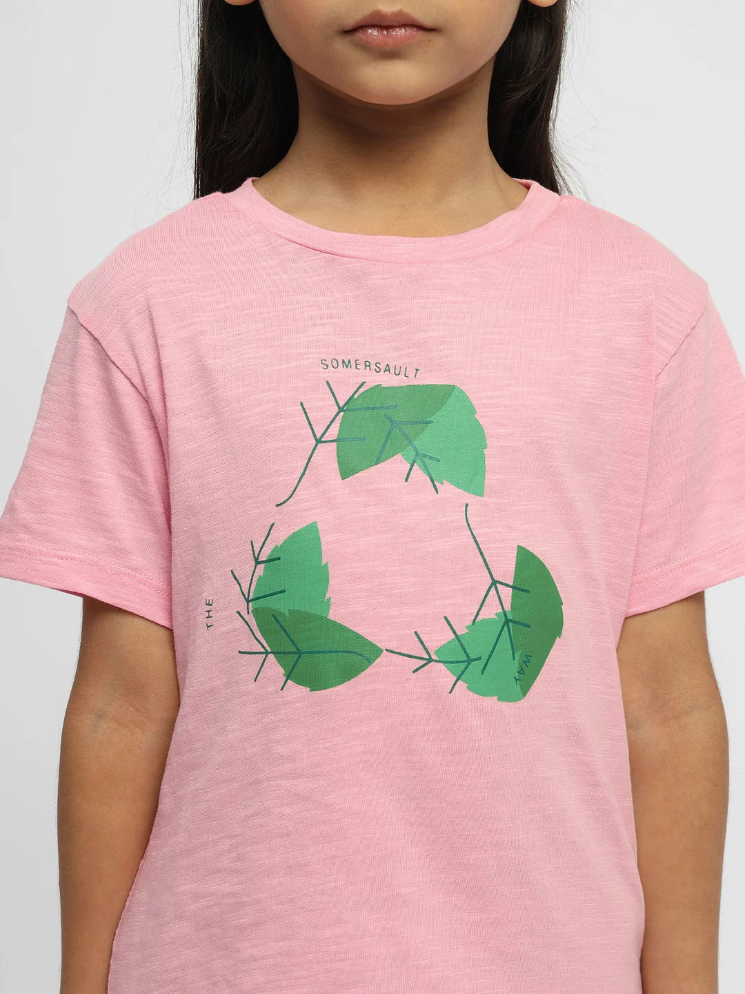 Girls Graphic T-Shirt & Solid Pants Set