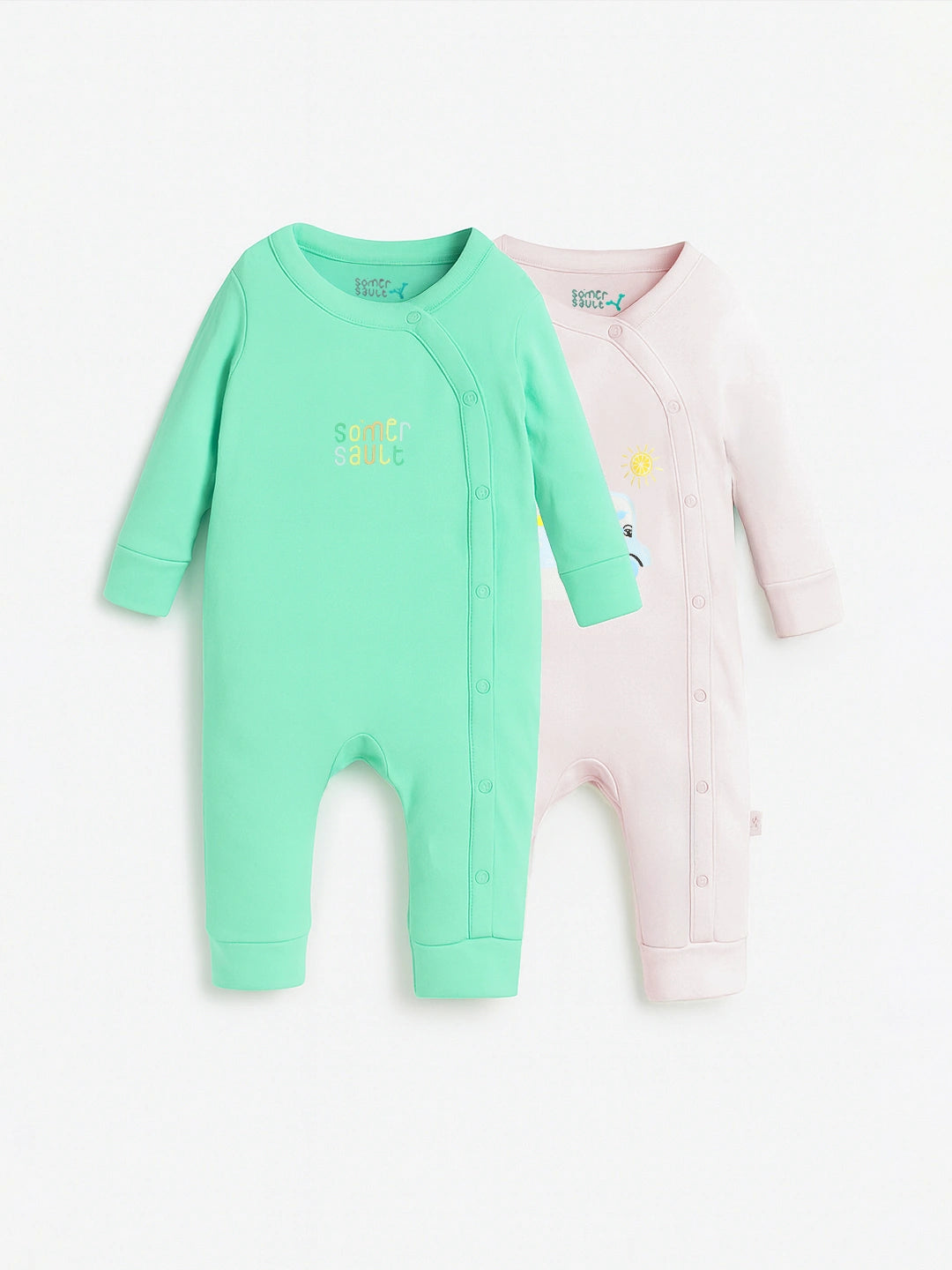 Bundle of Hug Printed Sleepsuit Multipack