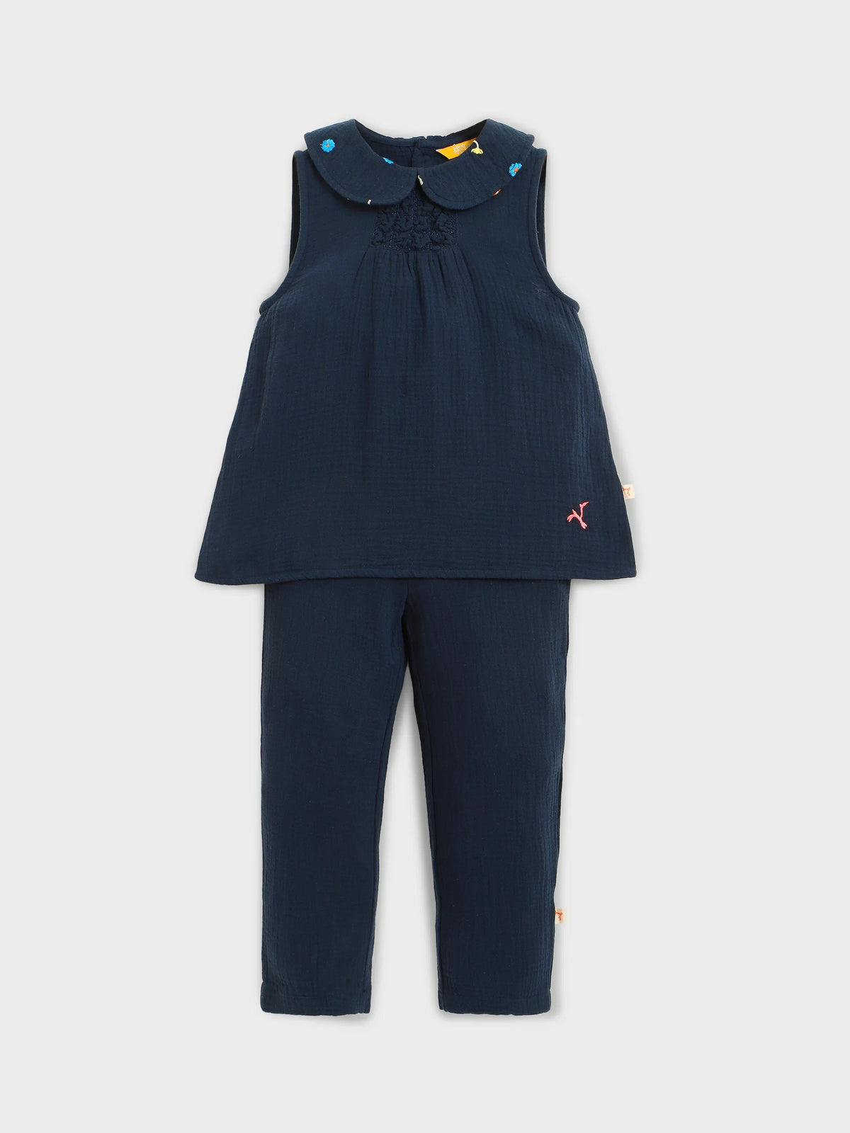 Muslin Top with Pant Set