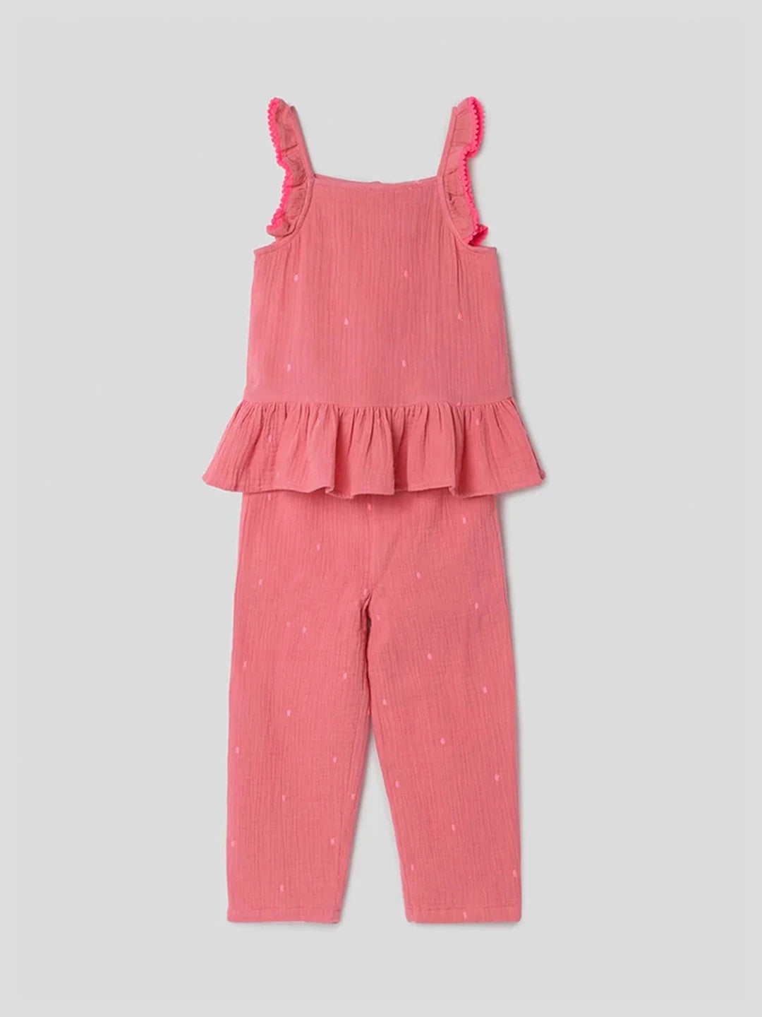 Coral Breeze Peplum Co-ord Set