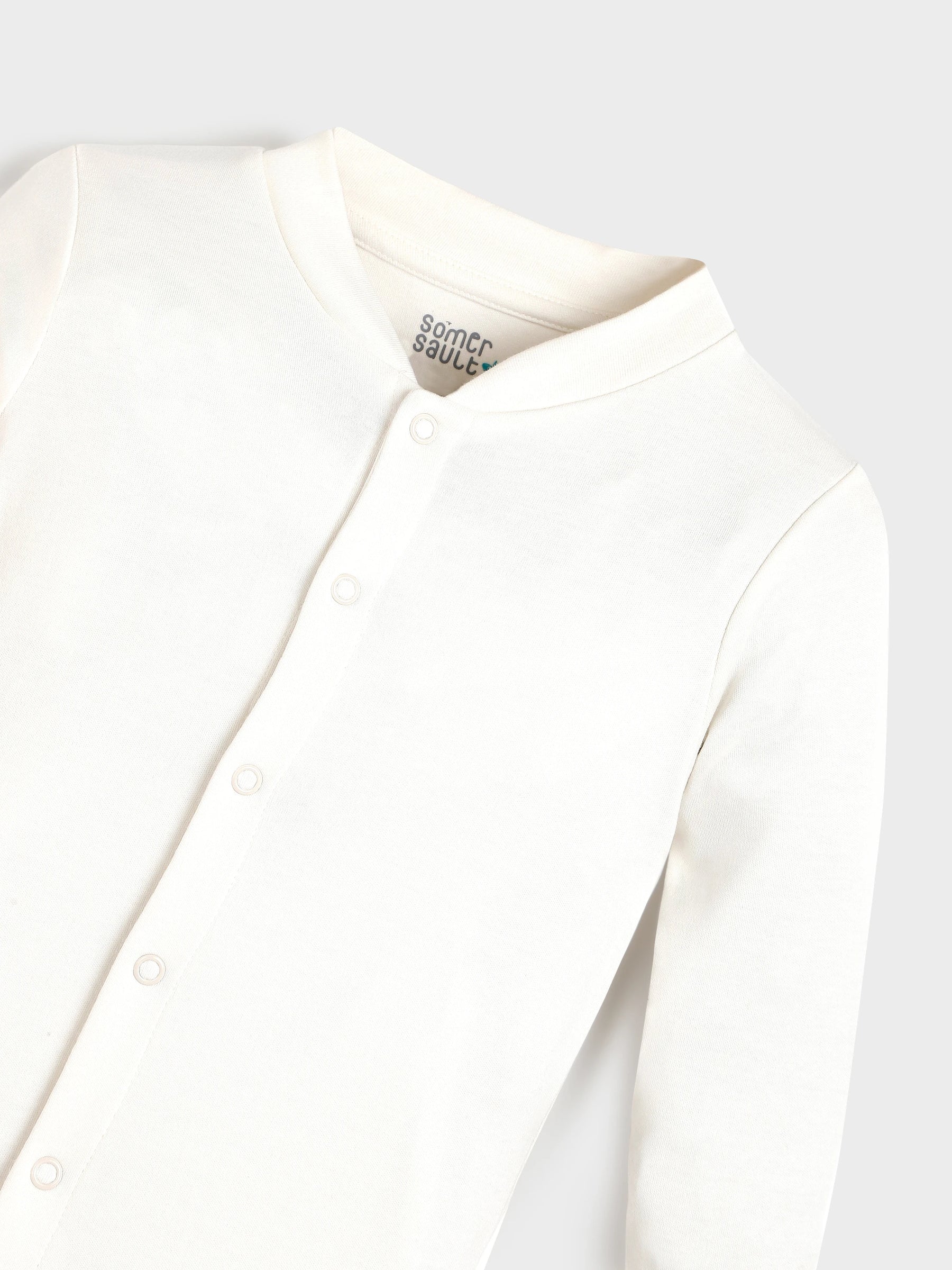 White Quilted Sleepsuit