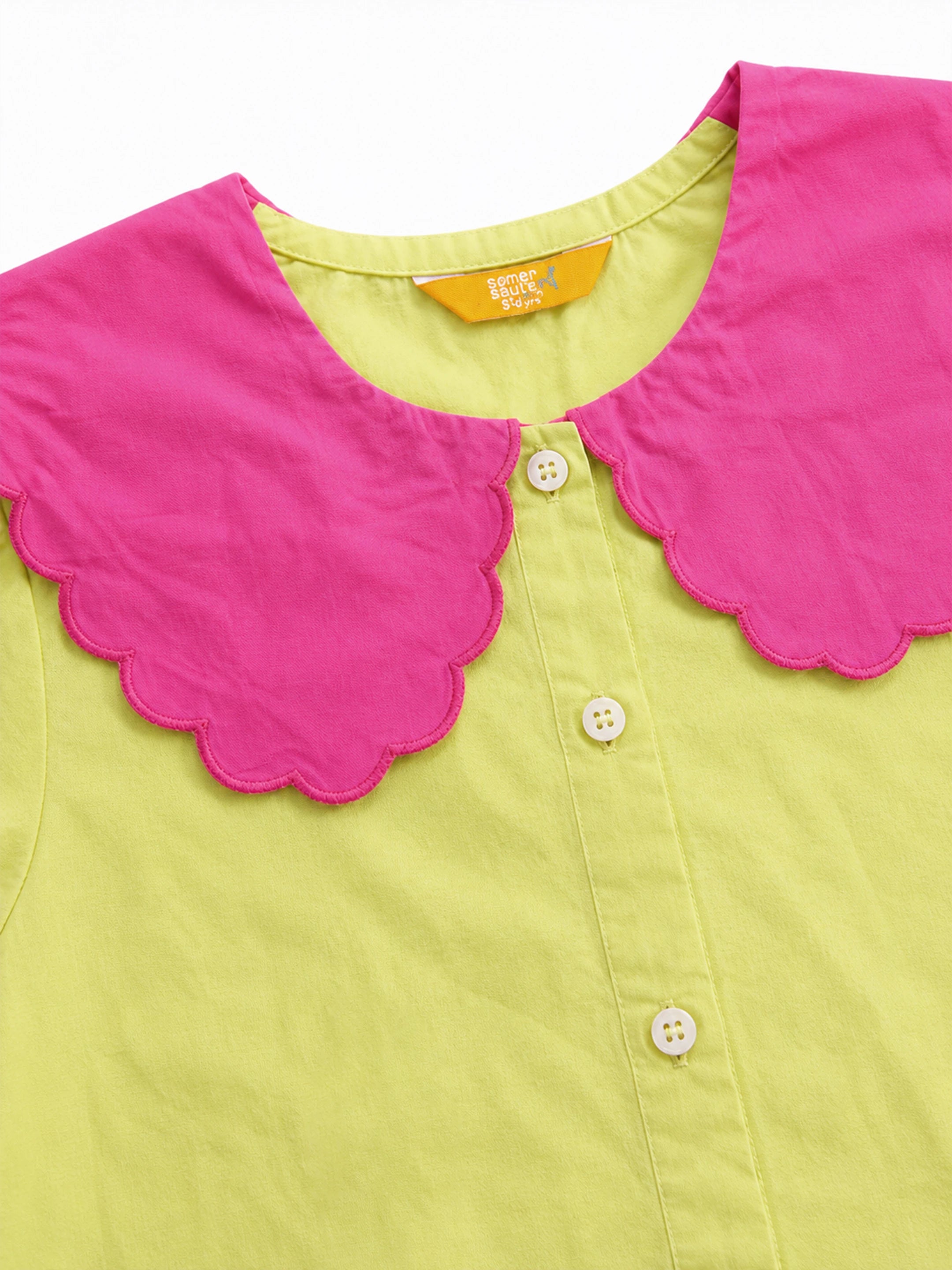 Scallop Collar Top