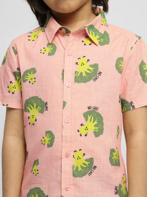 Broccoli Collared Cotton Shirt
