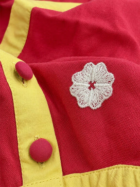 Red Orchid Nehru Jacket