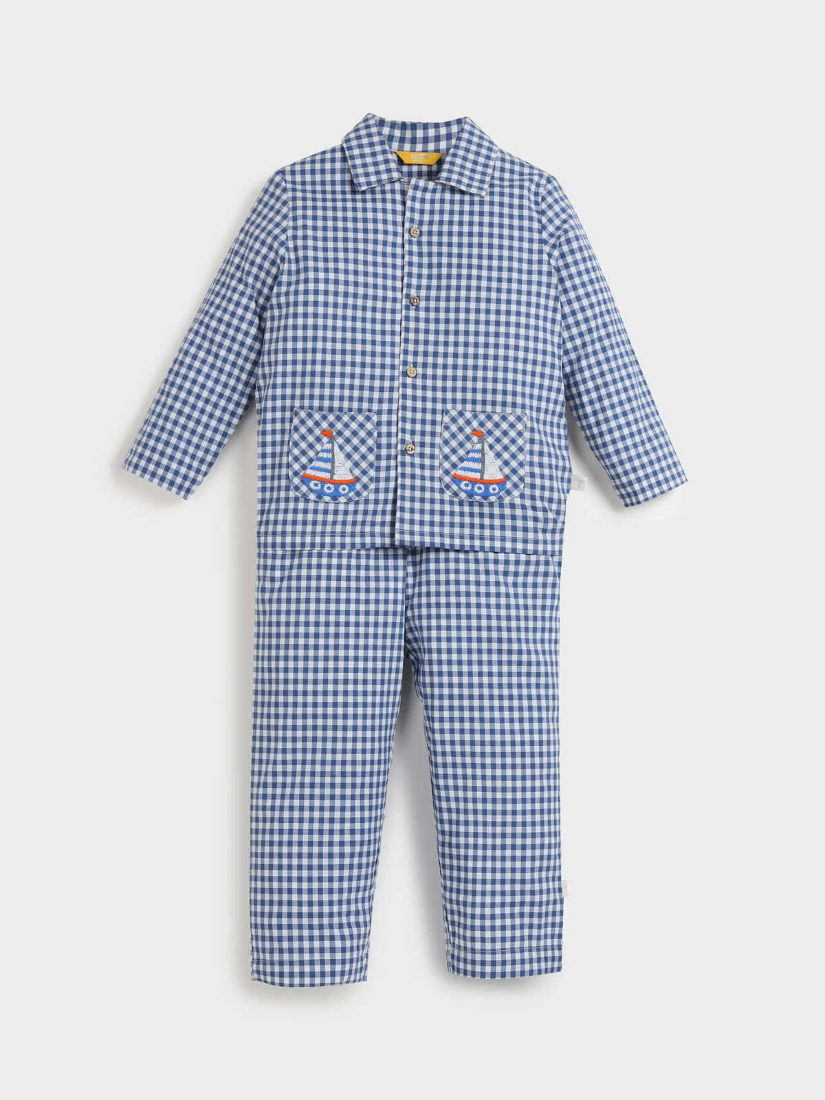 Checkered Blue Co-ord Set
