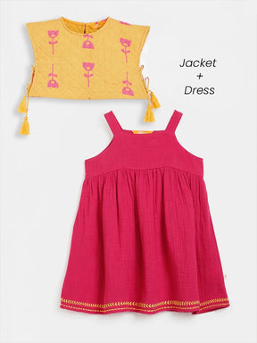 Dress With Quilted Jacket
