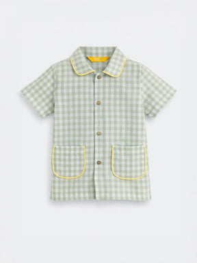 Checkered Green Shirt