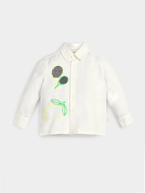 Classic White Embroidered Shirt