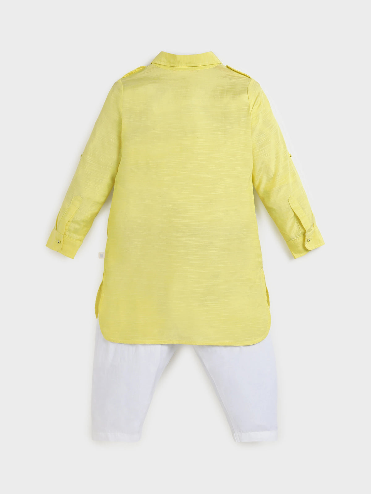 Yellow Pathani Kurta Set