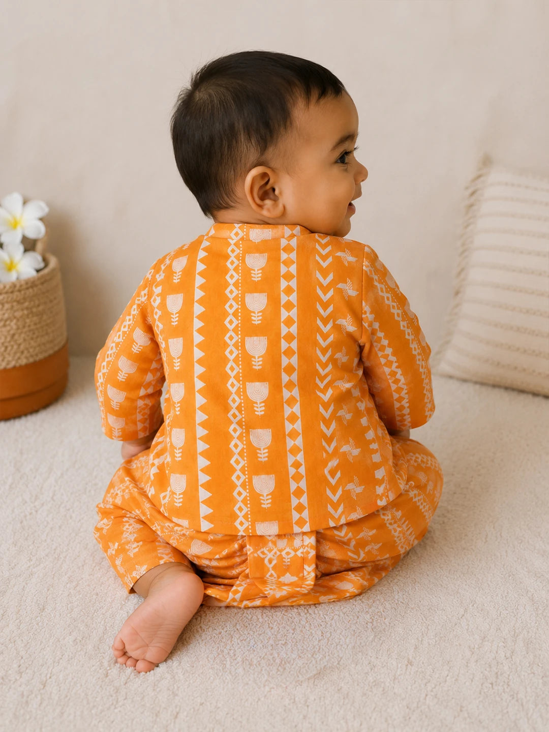 Printed Kurta Dhoti Set