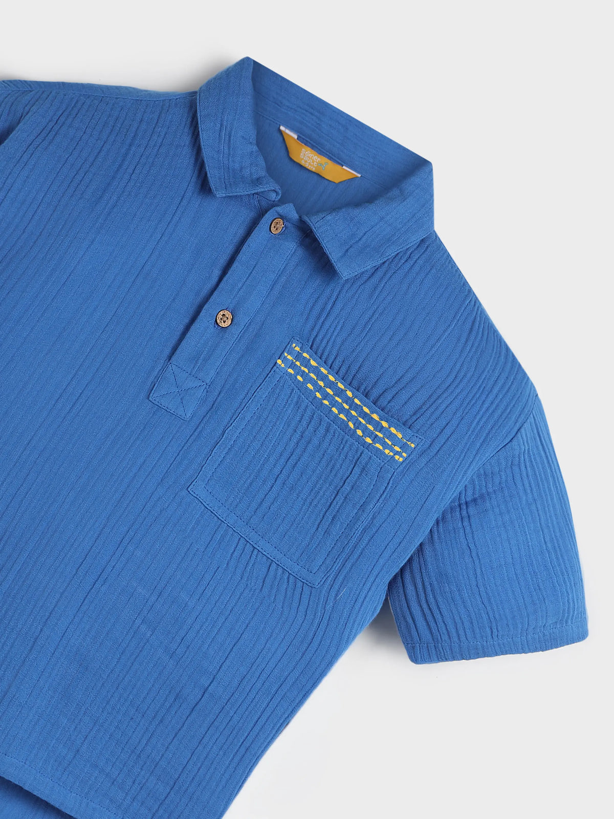 Classic Blue Polo Shirt & Shorts Set