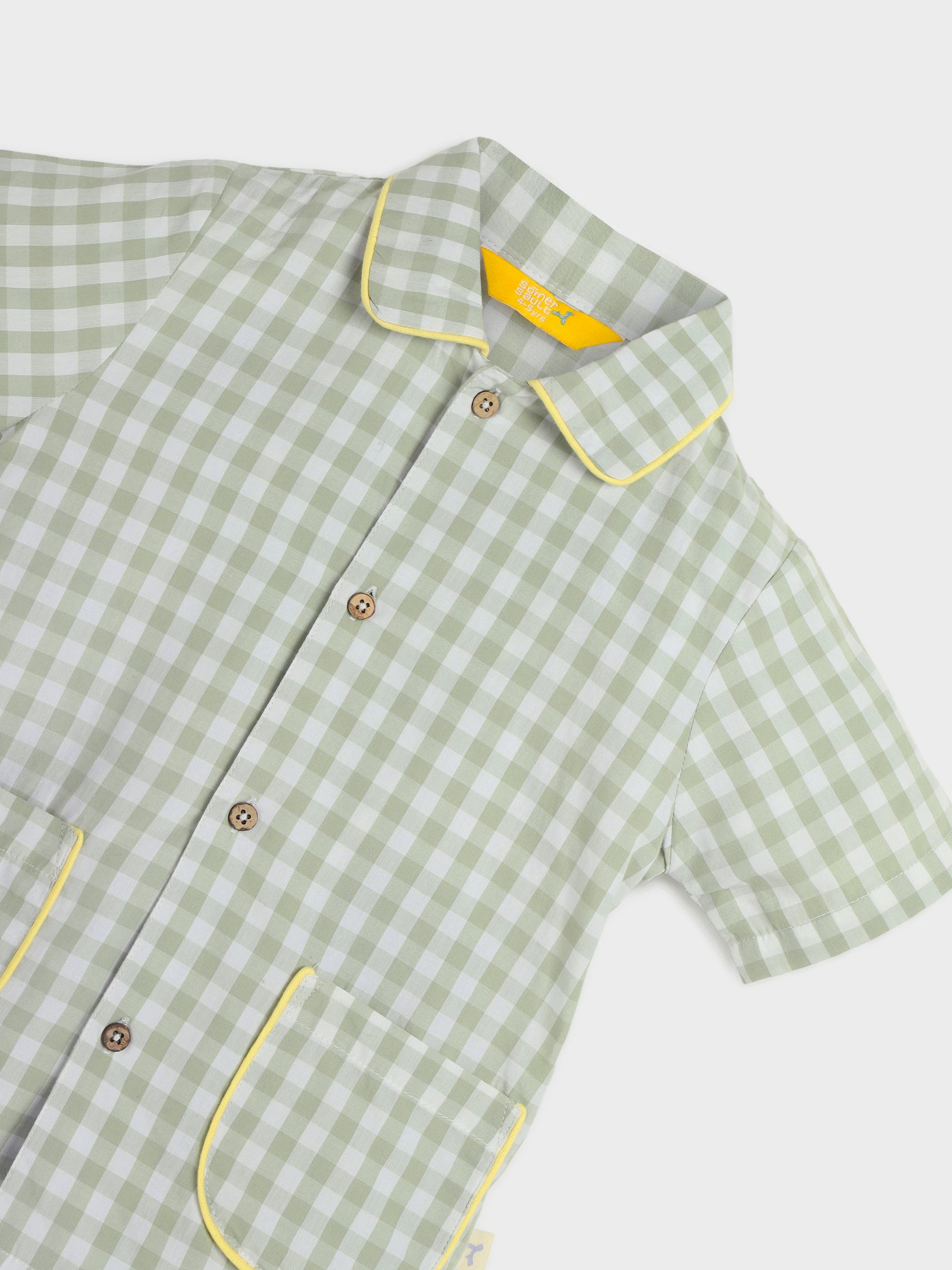 Checkered Green Shirt