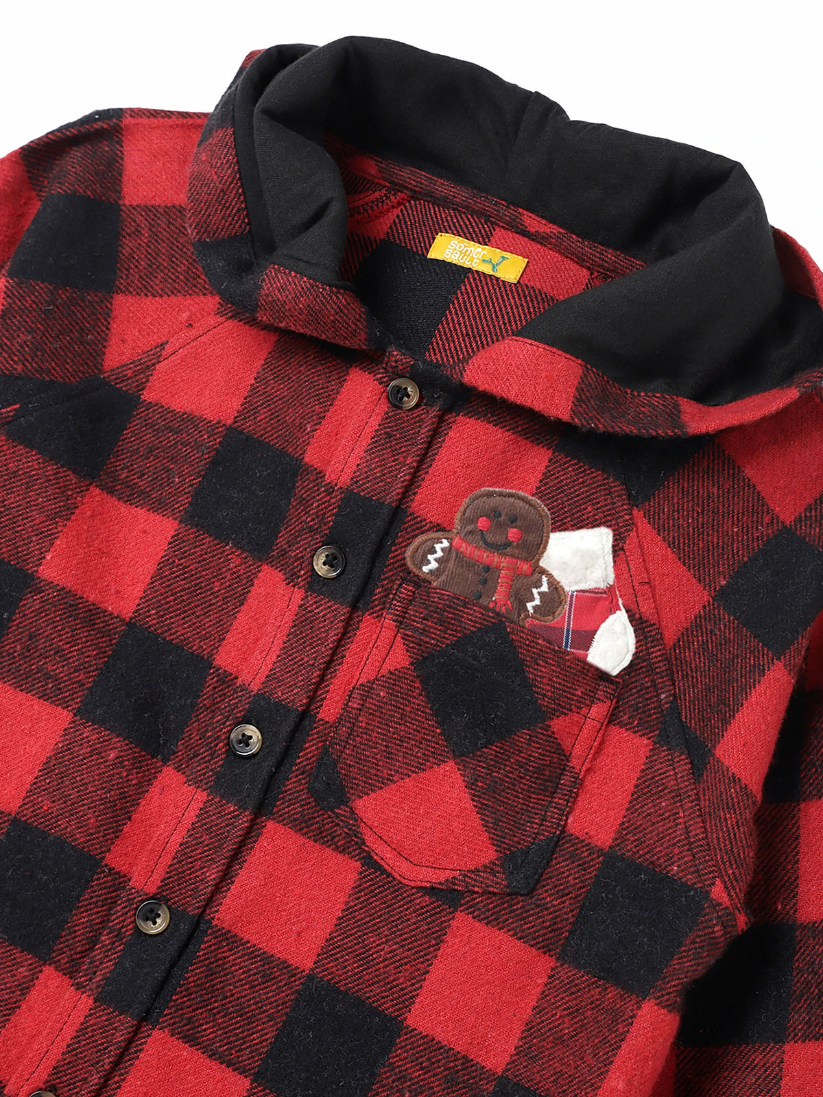 Hooded Shirt With Finger Puppets