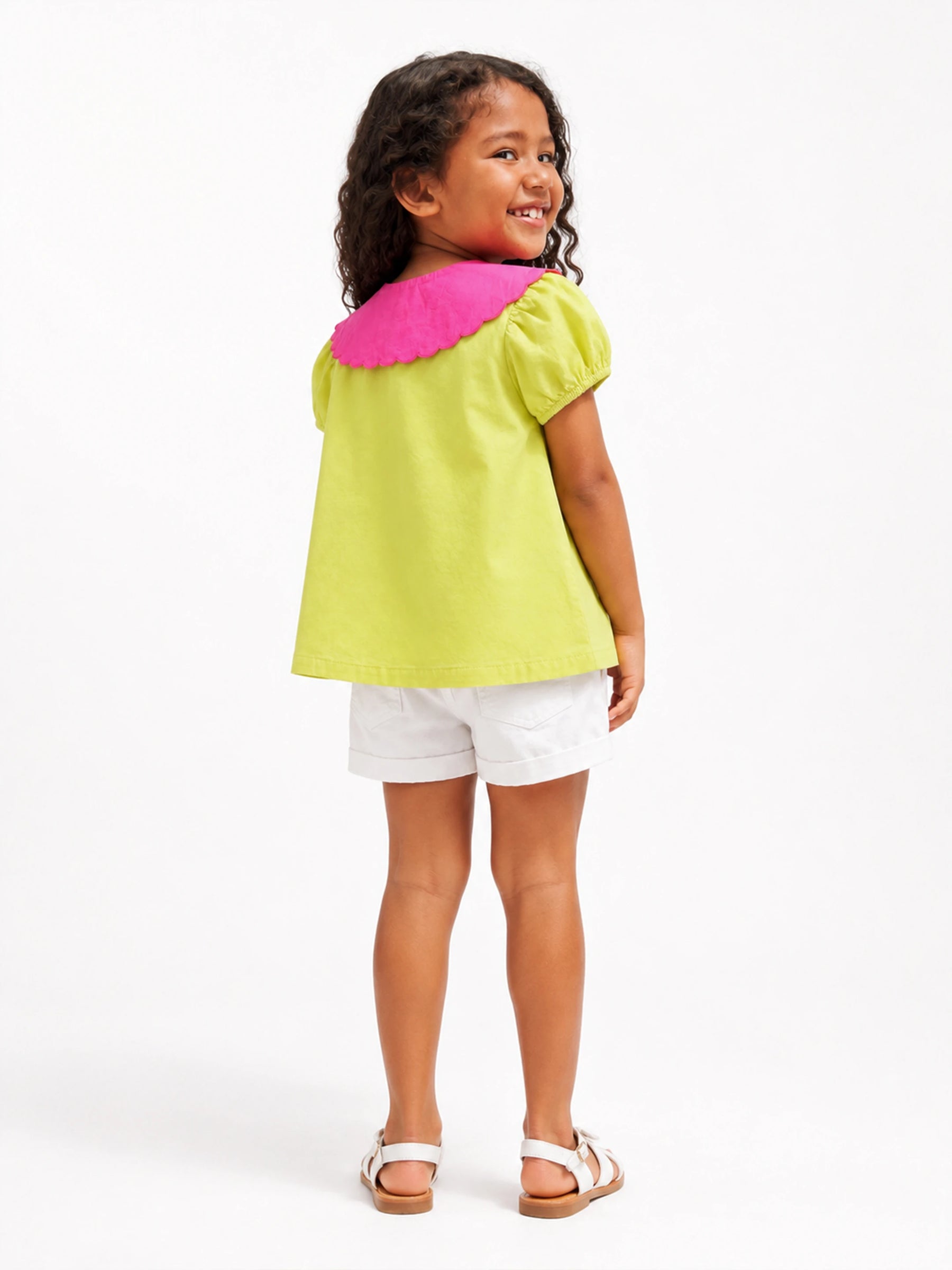 Scallop Collar Top