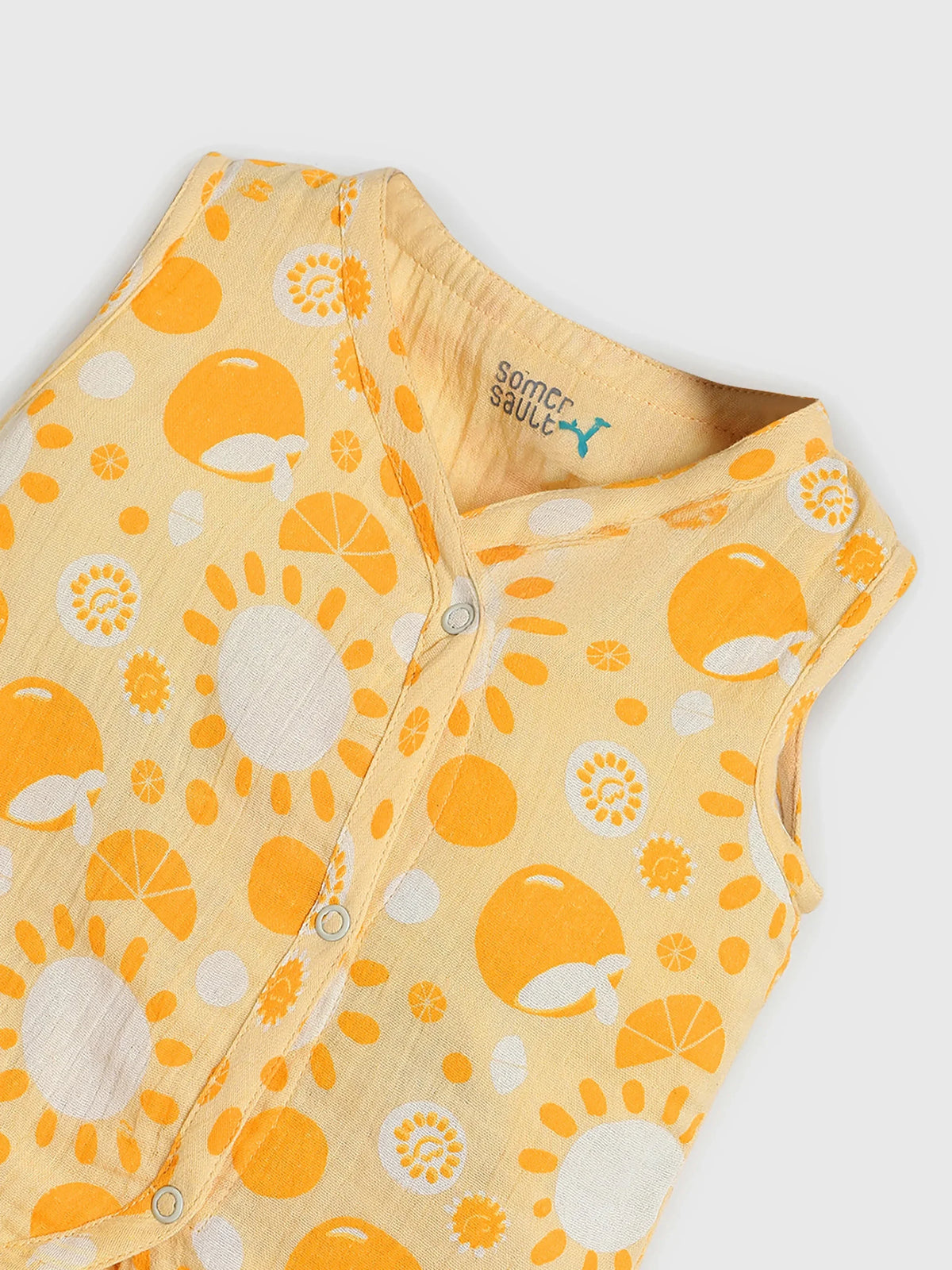 Printed Cotton Jhabla Set