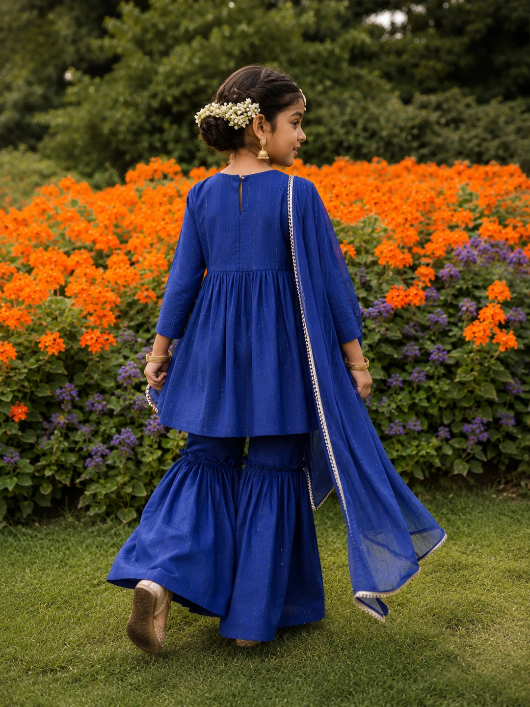 Embroidered Rayon Sharara Set
