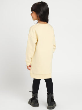 Ecru Somersault Sweatshirt Dress