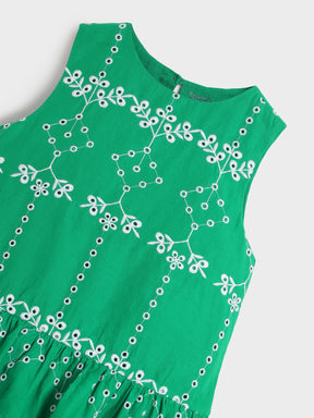 Emerald Bloom Peplum Top