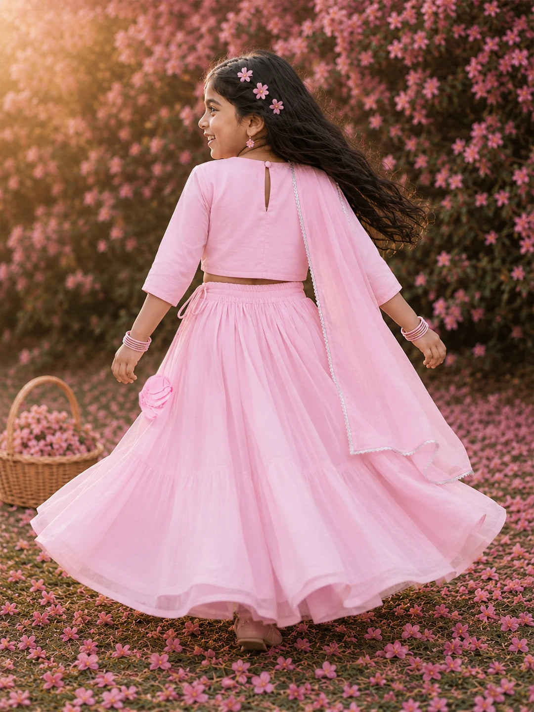Lurex Embroidered Lehenga Set