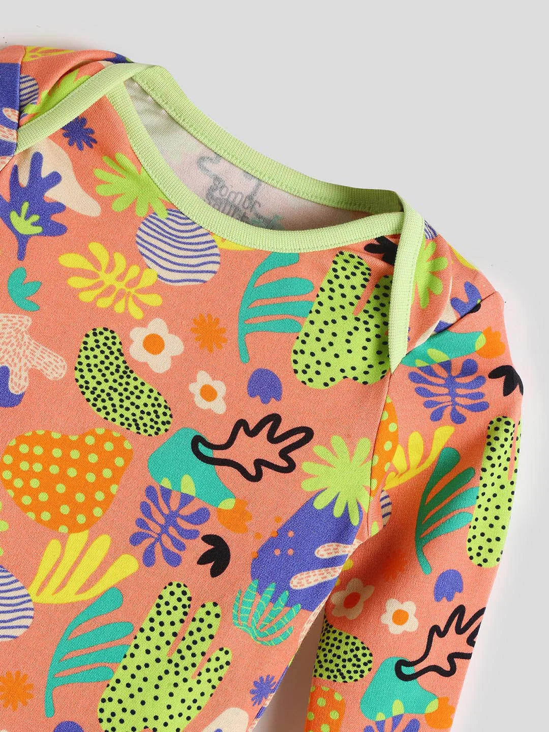 Printed Cotton Bodysuit