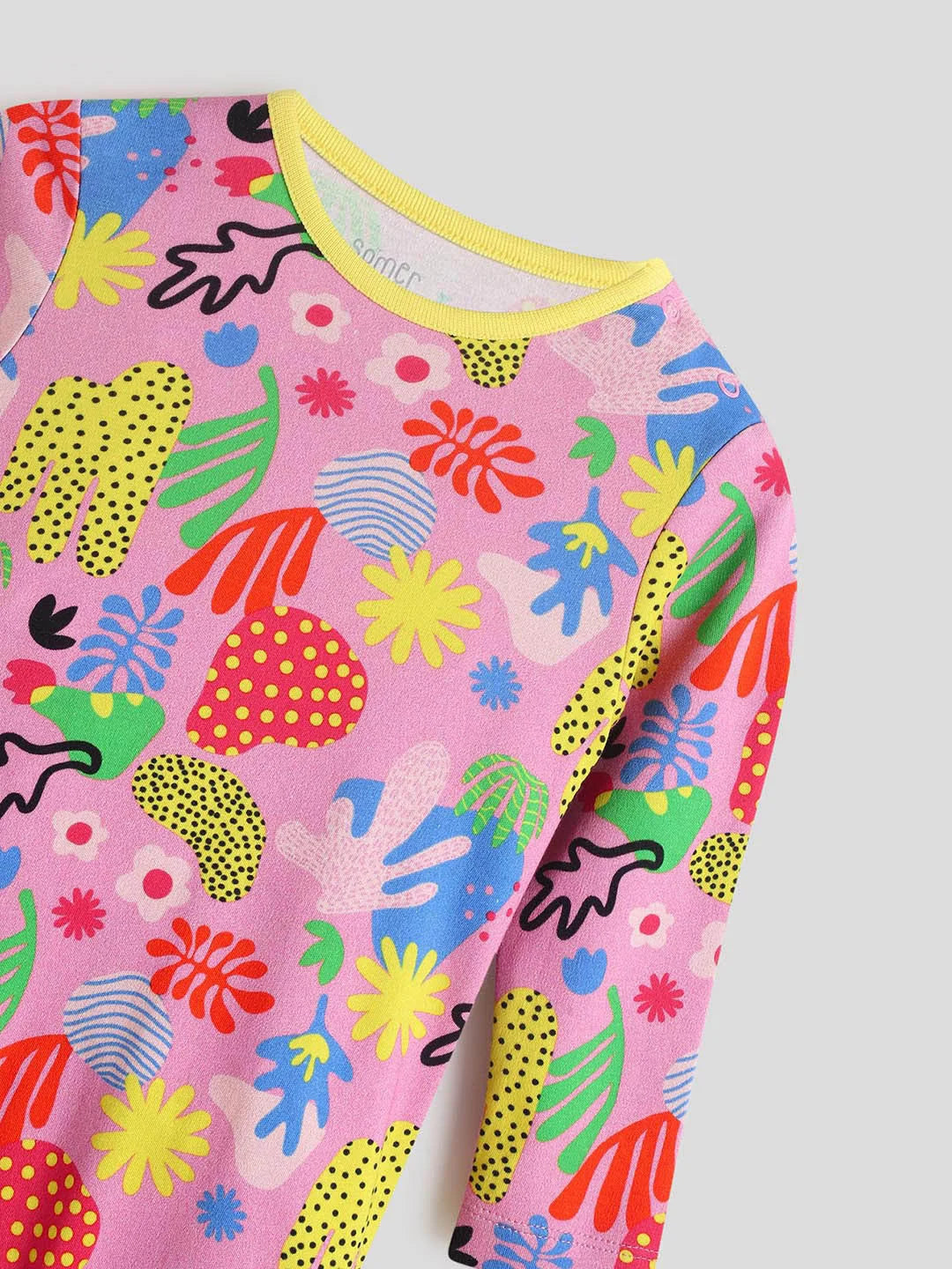 Flora Footed Cotton Sleepsuit