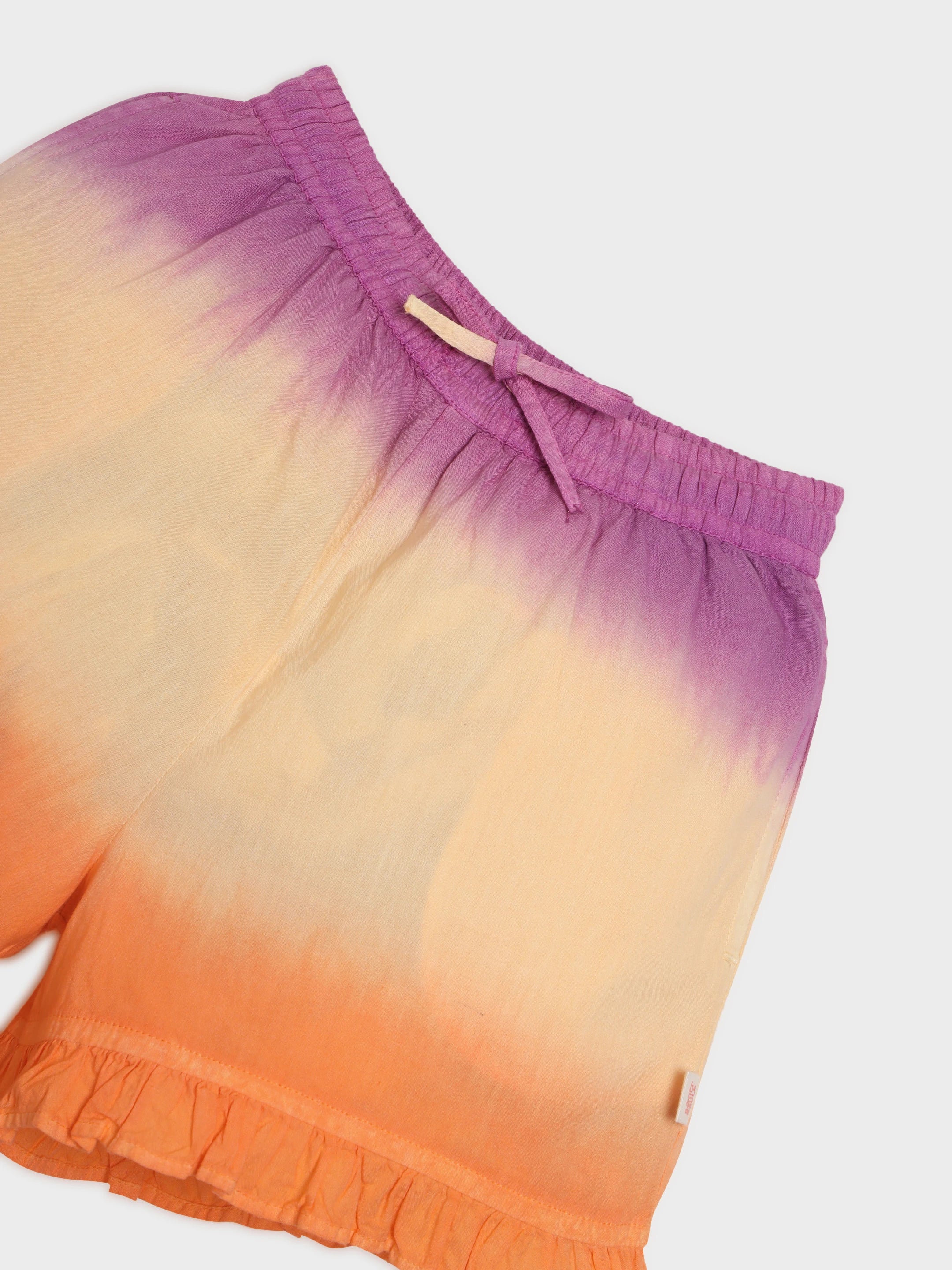 Sunset Ombre Frill Shorts
