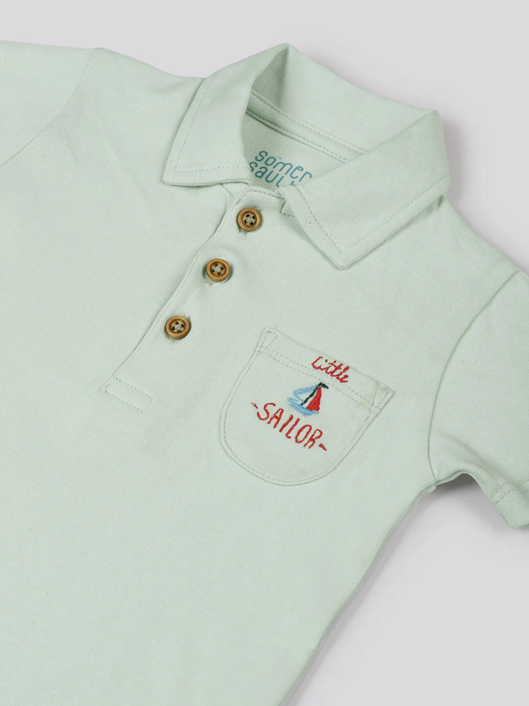 Little Sailor Cotton Bodysuit- Pack of 2