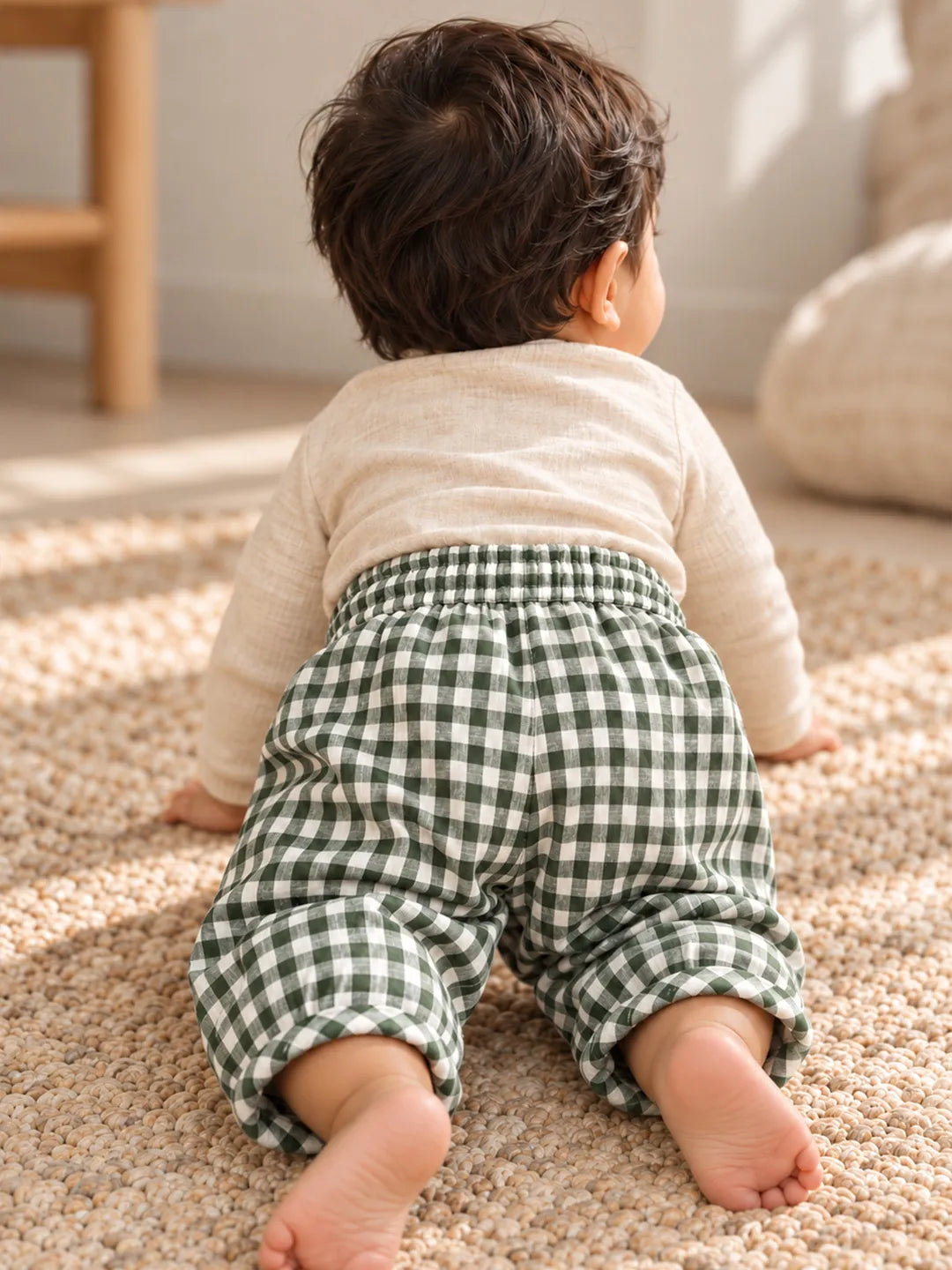 Gingham Balloon Pajama