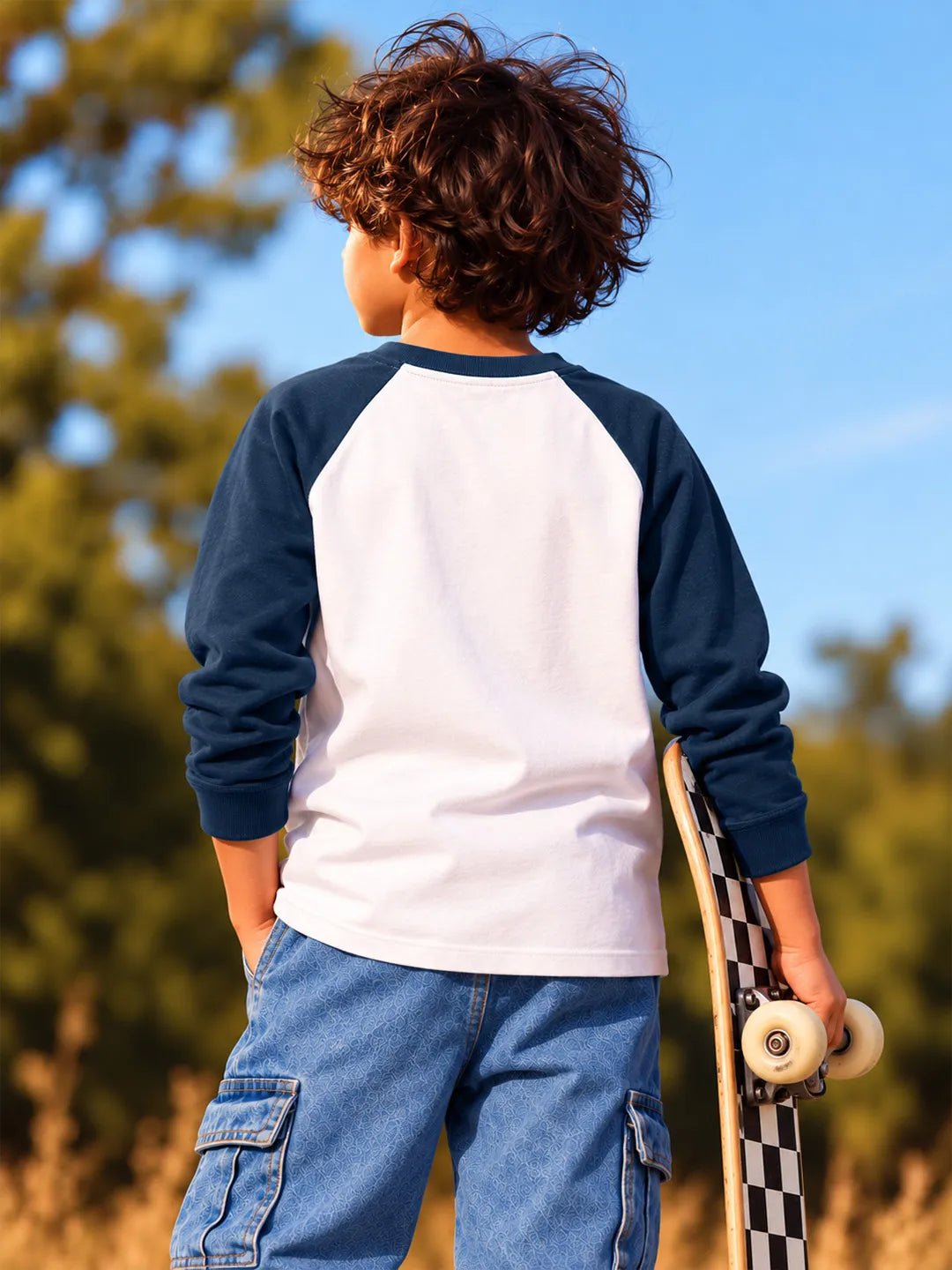 Raglan Cotton Full Sleeves T-Shirt