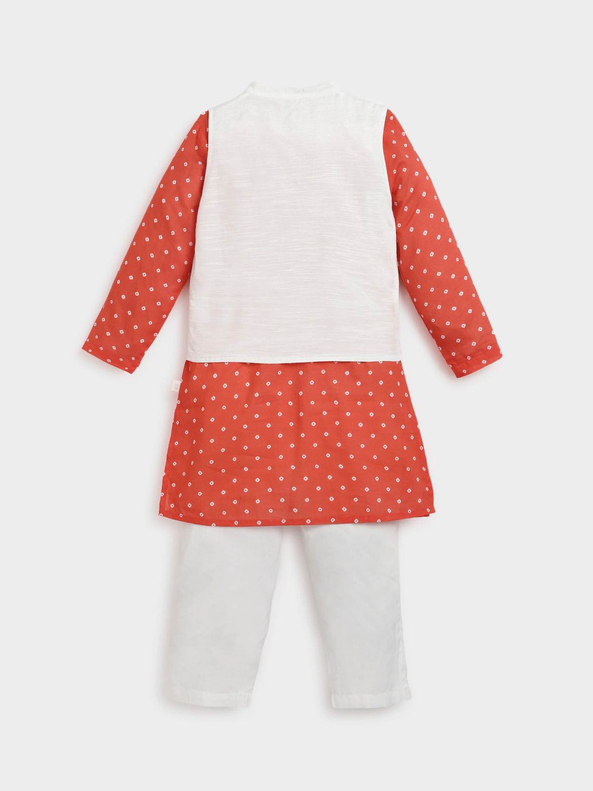 Bandhani Kurta and Jacket Set