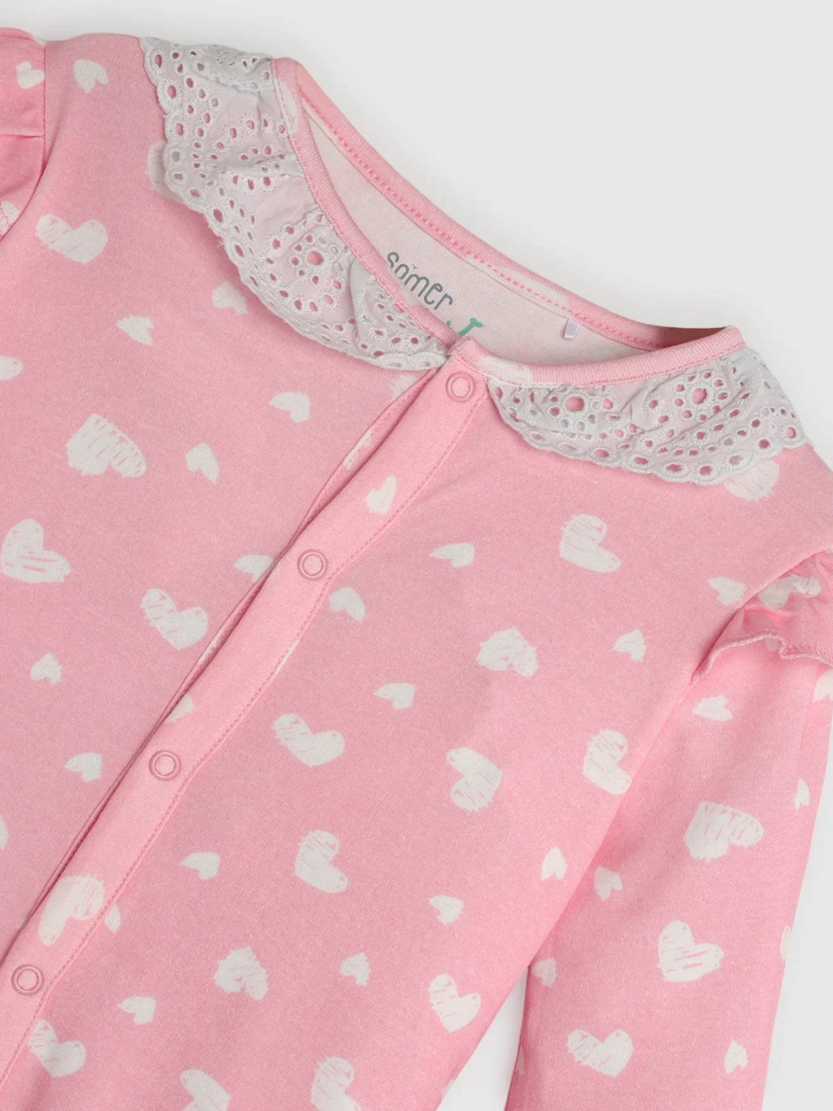 Schiffli Collar Sleepsuit