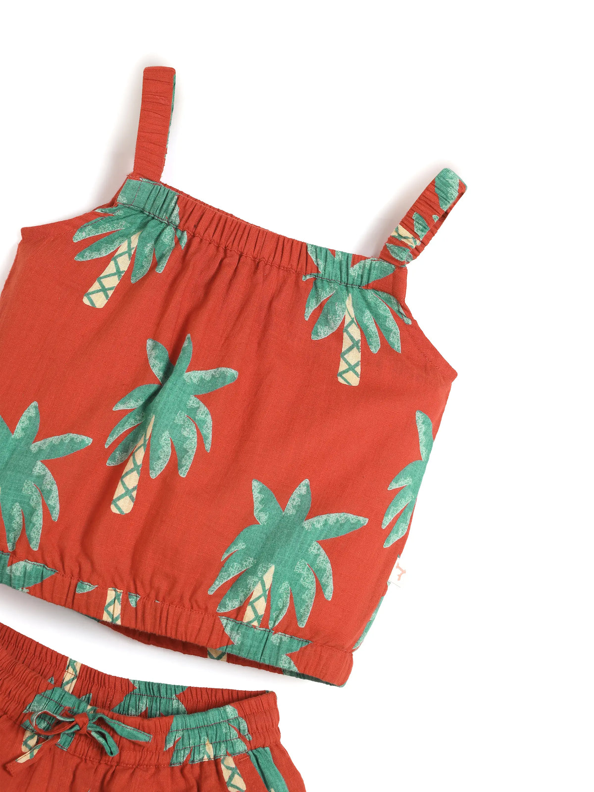 Tropical Palm Crop Co-ord Set