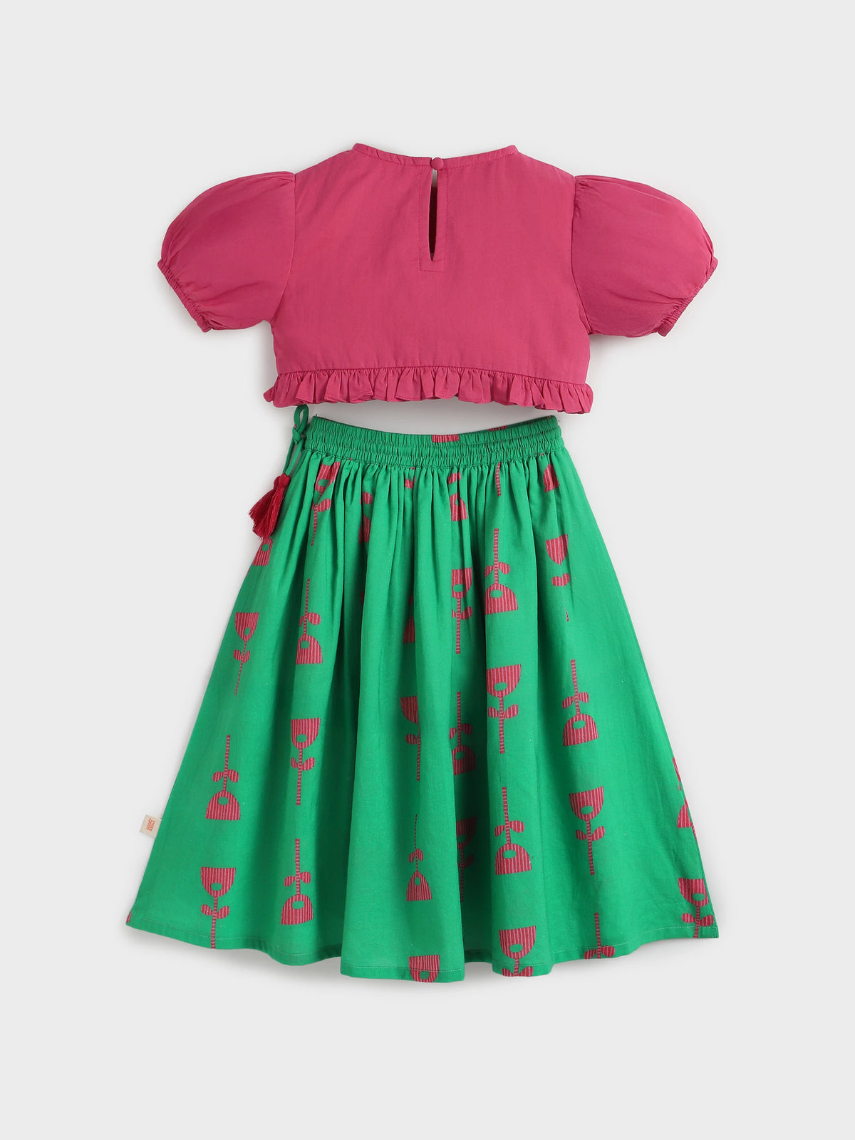Festive Twirl Skirt Top Set