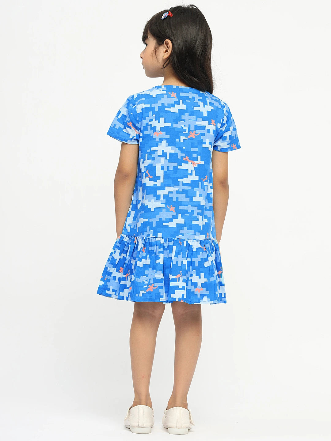 Happy Camouflage Cotton Drop-Waist Dress