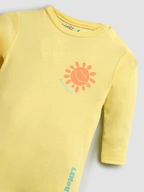 Tiny Lemon Printed Cotton Sleepsuit