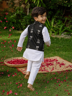 Kurta Pajama Jacket Set
