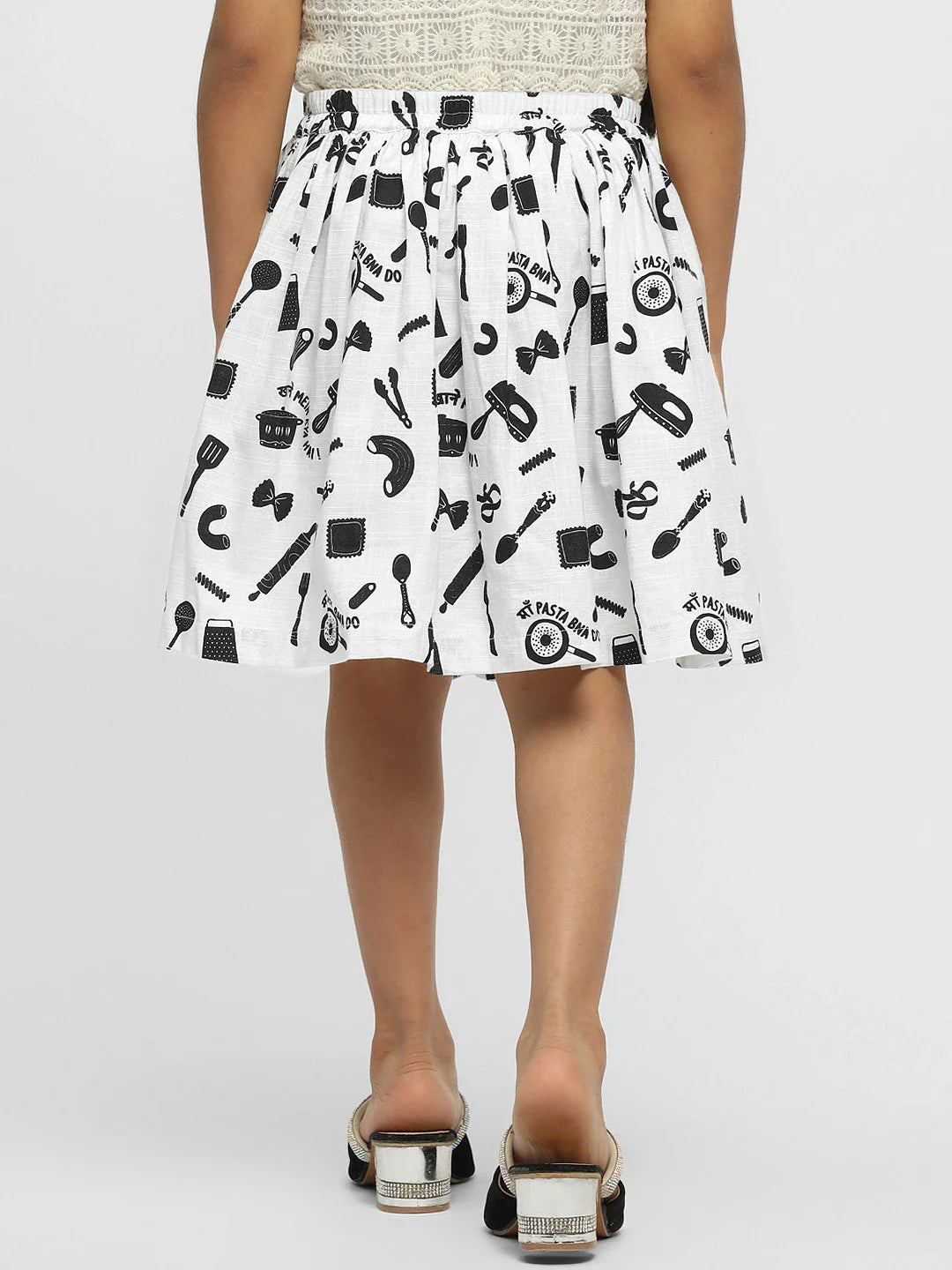 Kitchen Tools Cotton A-Line Skirt