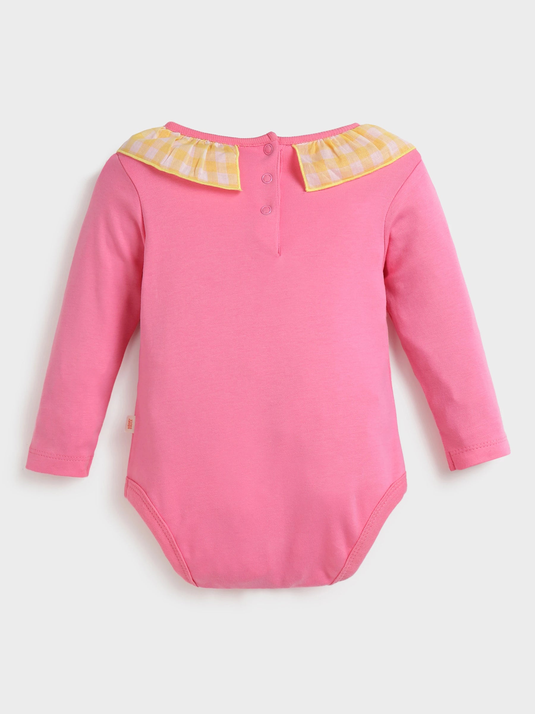 Pink ruffle bodysuit