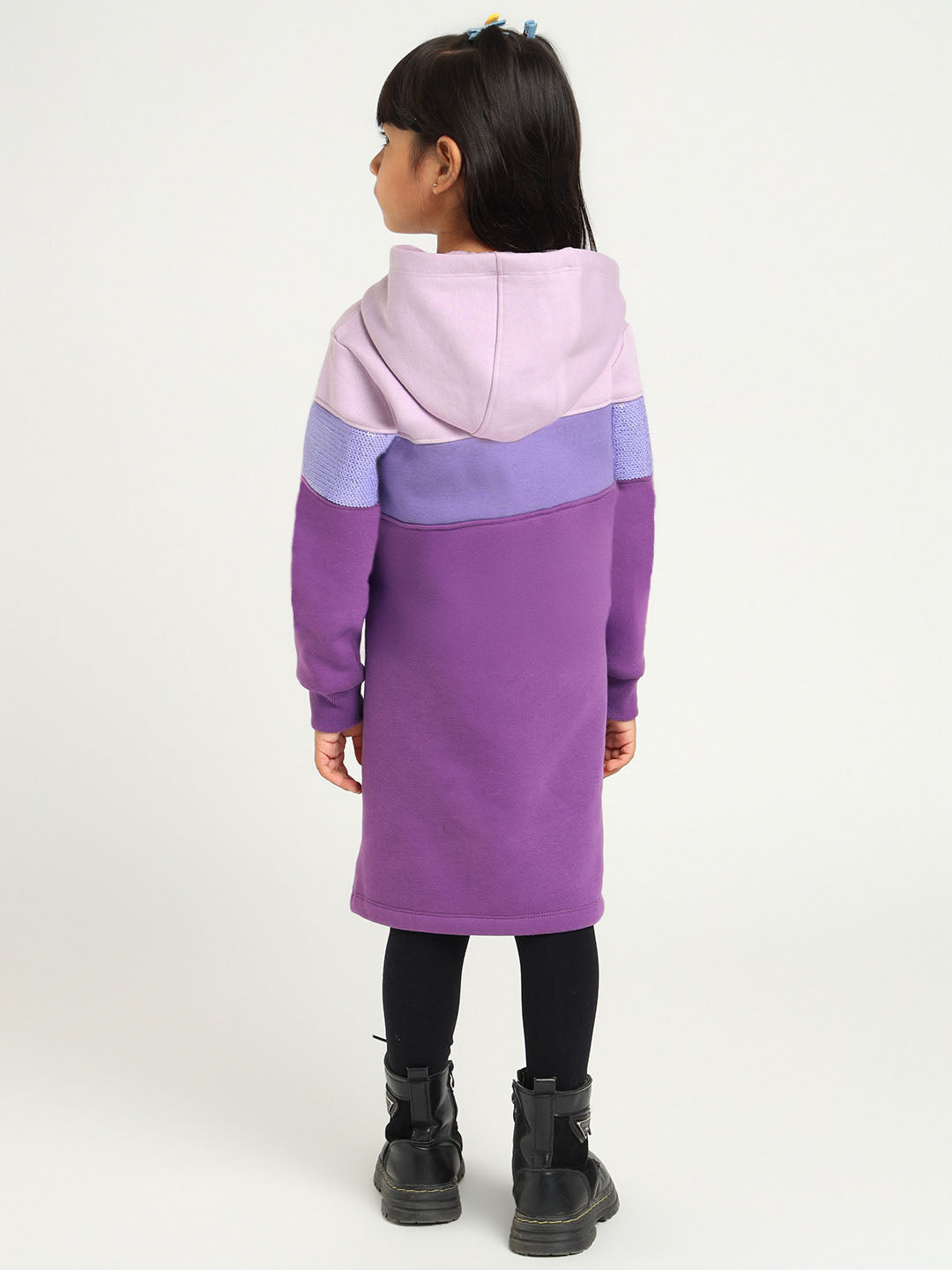 Sequined Hooded Sweatshirt Dress