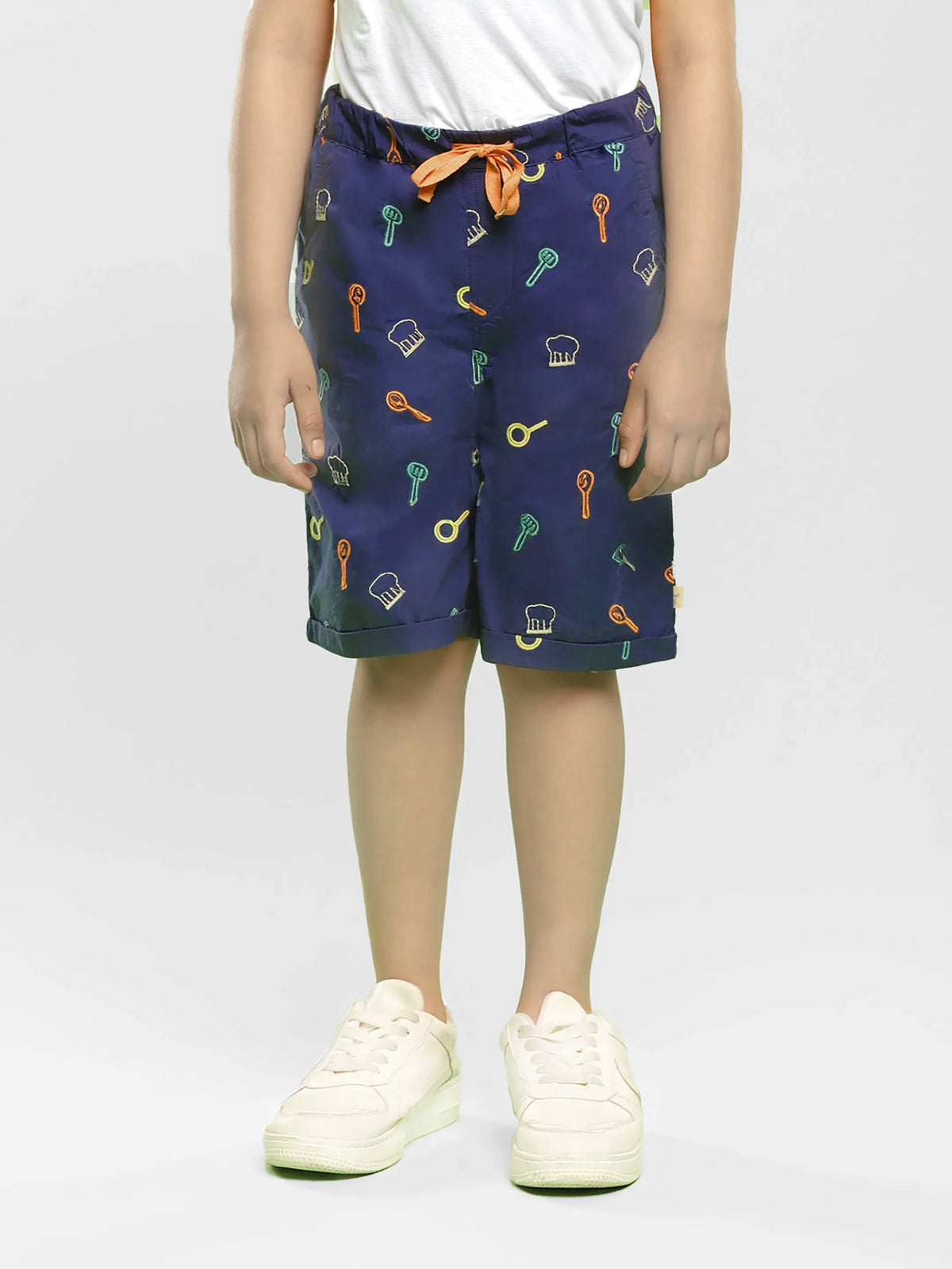 Pocket Pop Tee & Printed Shorts Set