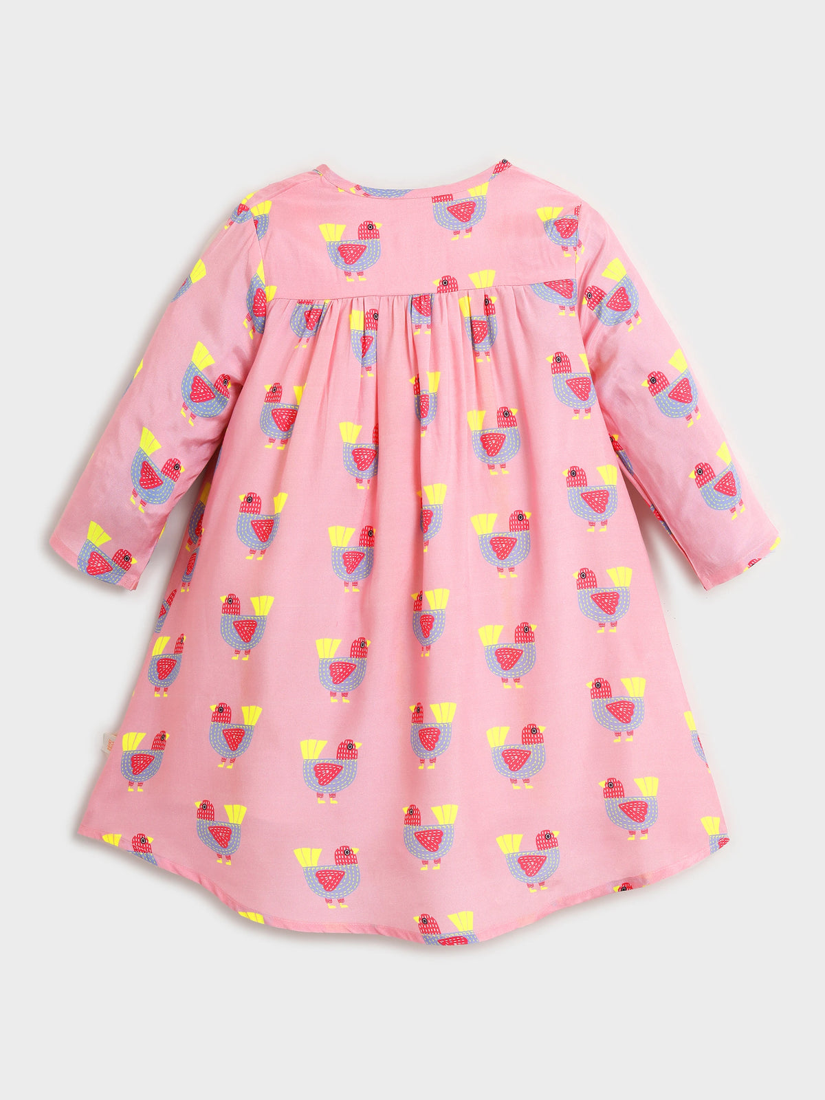 Printed Cotton Dress with Shrug