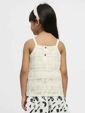 Cloudy Lace Cotton Top