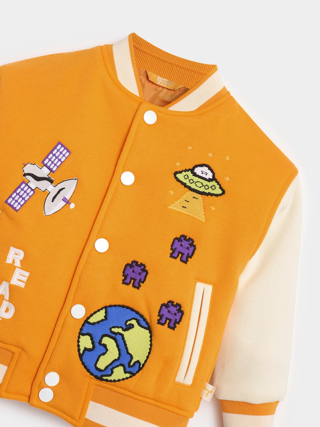 Ready Set Go Embroidered Varsity Jacket