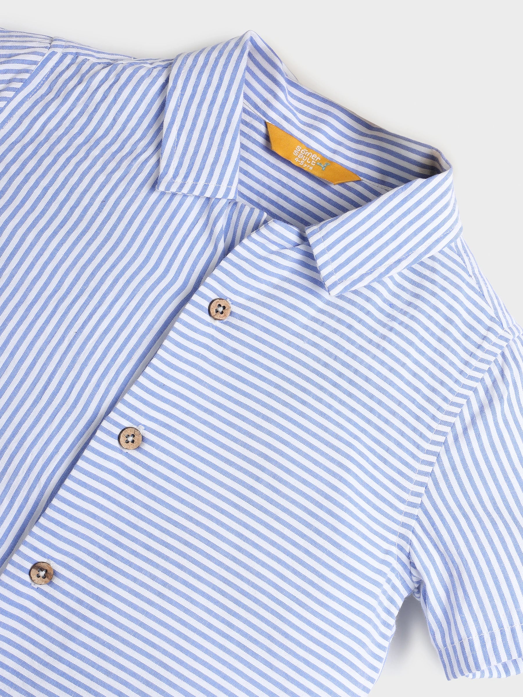 Sky Striped Cotton Shirt